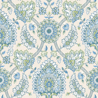 product image for Waverly Clifton Hall Peel & Stick Wallpaper in Blue/Green by RoomMates 49