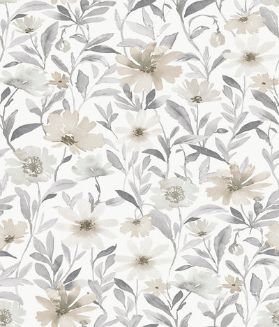 product image for Flower Market Peel & Stick Wallpaper in Neutral 81