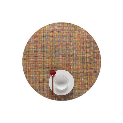 product image for mini basketweave round placemat by chilewich 100408 002 5 26