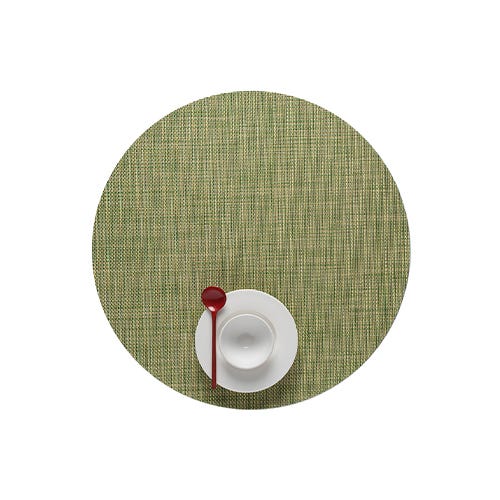 media image for mini basketweave round placemat by chilewich 100408 002 8 271
