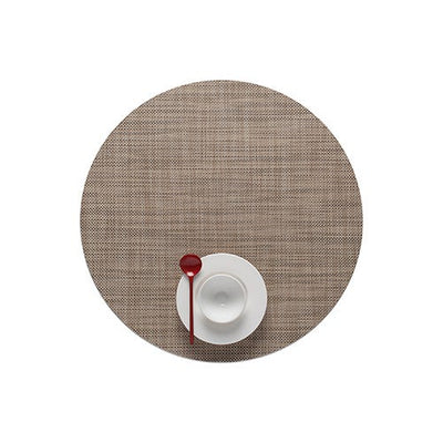 product image for mini basketweave round placemat by chilewich 100408 002 14 94