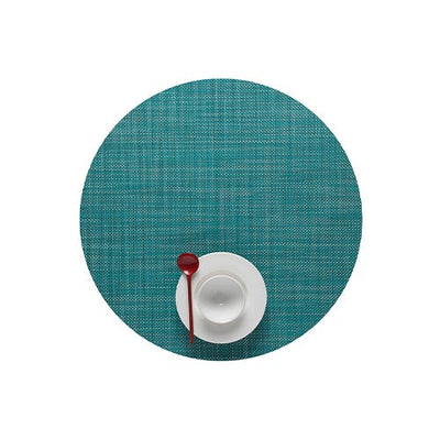 product image for mini basketweave round placemat by chilewich 100408 002 20 79