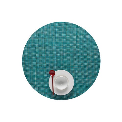 media image for mini basketweave round placemat by chilewich 100408 002 20 267