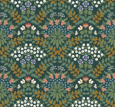 product image for Bramble Wallpaper in Emerald from the Rifle Paper Co. 2nd Edition by York Wallcoverings 97