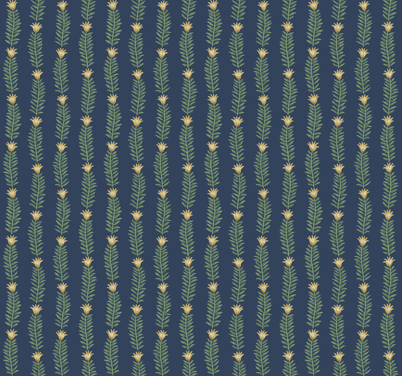 media image for Eden Wallpaper in Navy from the Rifle Paper Co. 2nd Edition by York Wallcoverings 221