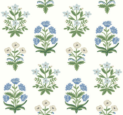 product image for Mughal Rose Wallpaper in Indigo from the Rifle Paper Co. 2nd Edition by York Wallcoverings 14