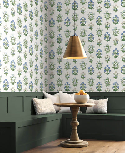 product image for Mughal Rose Wallpaper in Indigo from the Rifle Paper Co. 2nd Edition by York Wallcoverings 46