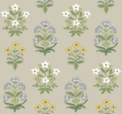 product image for Mughal Rose Wallpaper in Linen from the Rifle Paper Co. 2nd Edition by York Wallcoverings 82