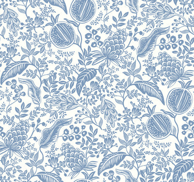 product image for Pomegranate Wallpaper in White/Blue from the Rifle Paper Co. 2nd Edition by York Wallcoverings 43