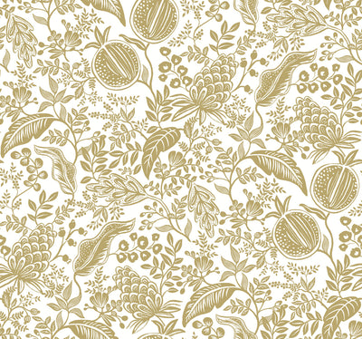 product image of Pomegranate Wallpaper in White/Gold from the Rifle Paper Co. 2nd Edition by York Wallcoverings 570