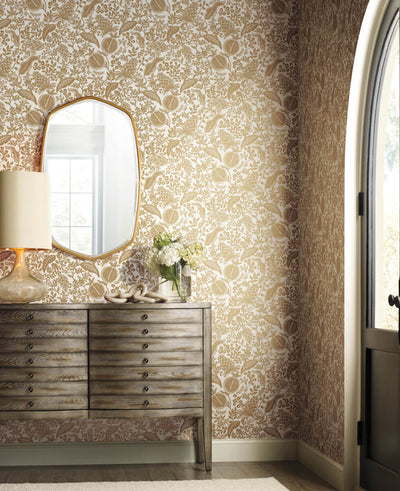 product image for Pomegranate Wallpaper in White/Gold from the Rifle Paper Co. 2nd Edition by York Wallcoverings 95