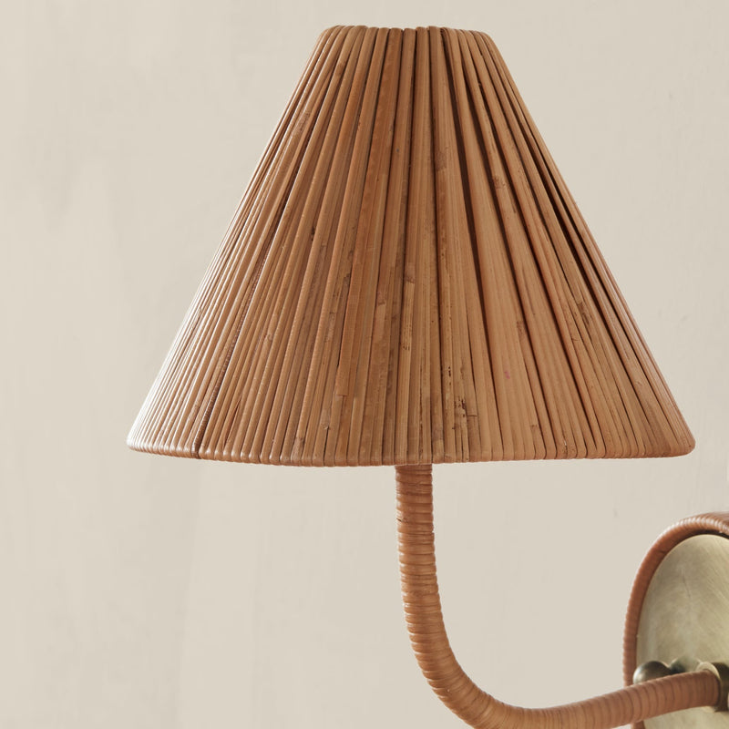 media image for rattan on rattan sconce by woven rrws na 2 223