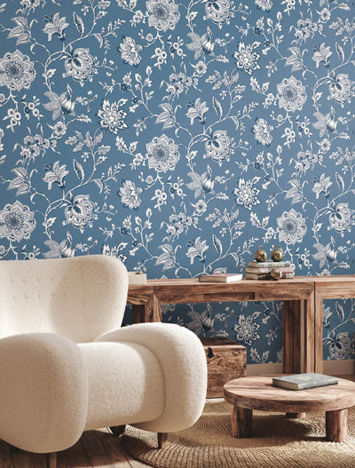 product image for Sutton Wallpaper in Blue 83