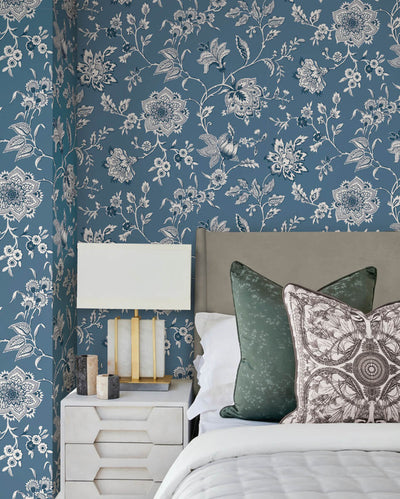 product image for Sutton Wallpaper in Blue 72