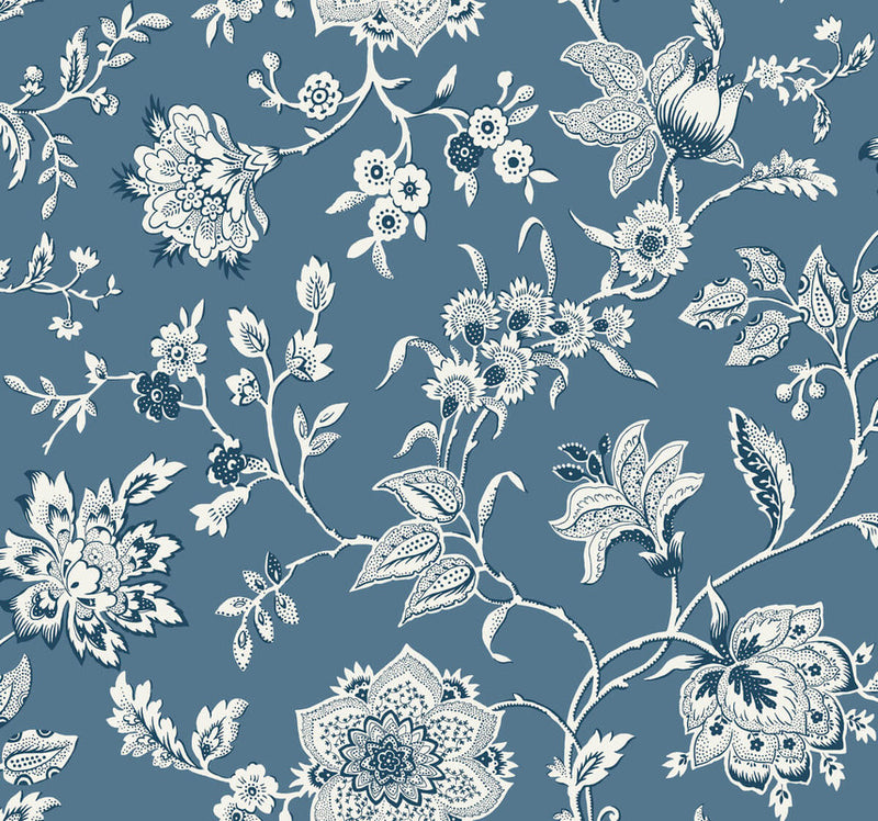 media image for Sutton Wallpaper in Blue 245