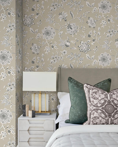 product image for Sutton Wallpaper in Taupe 42