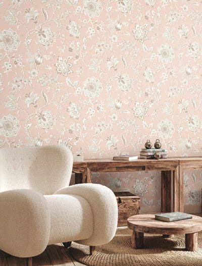 product image for Sutton Wallpaper in Blush 58