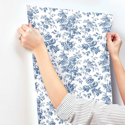 product image for Anemone Toile Wallpaper in Navy 47