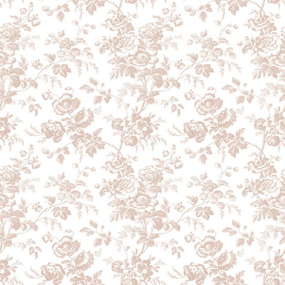 product image of Sample Anemone Toile Wallpaper in Blush 557