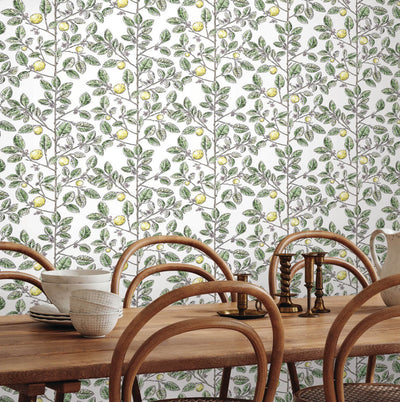 product image for Limoncello Toile Wallpaper in Green 37