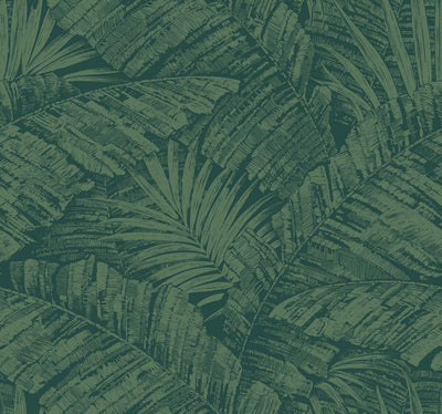 product image of Palm Cove Toile Wallpaper in Emerald Forest 578