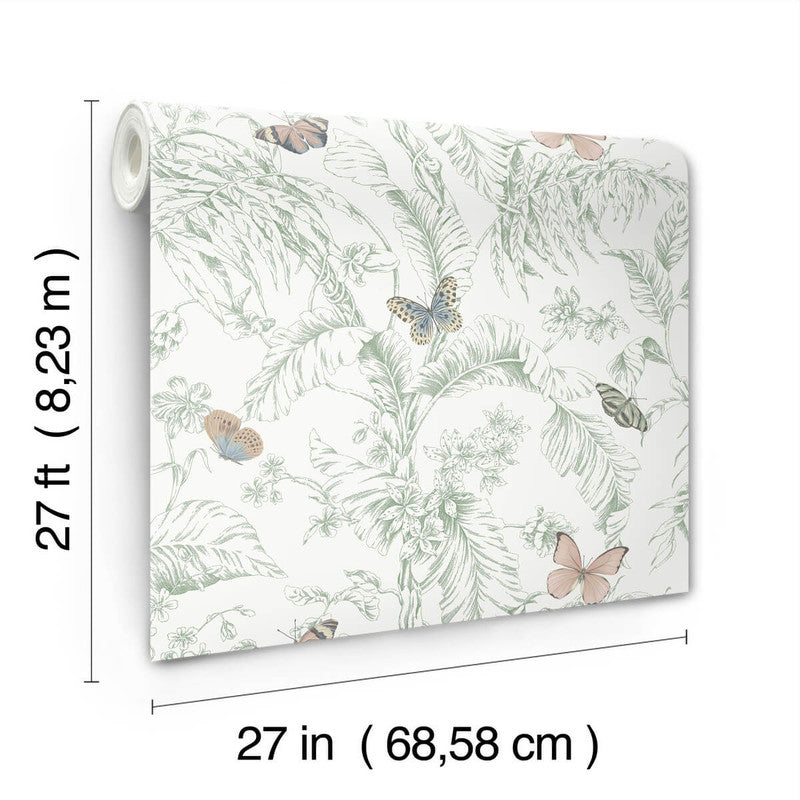 media image for Papillon Wallpaper in Blush 28