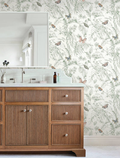 product image for Papillon Wallpaper in Blush 7