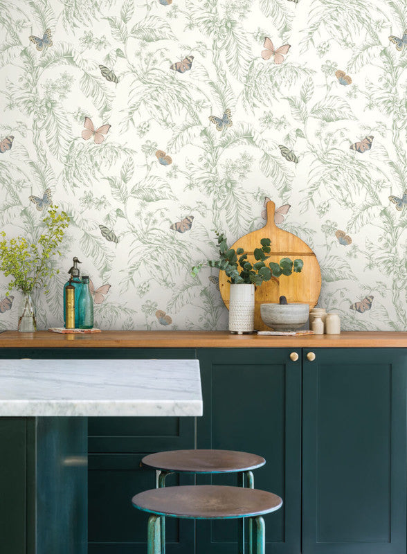 media image for Papillon Wallpaper in Blush 26