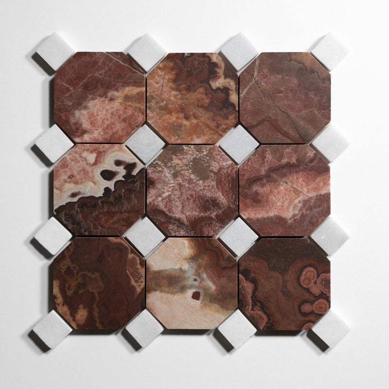 media image for red onyx 4 octagon by burke decor ro4oct sg 5 275