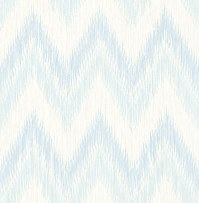 product image for Regent Flamestitch Stringcloth Wallpaper in Blue Frost and Eggshell from the Luxe Retreat Collection by Seabrook Wallcoverings 19