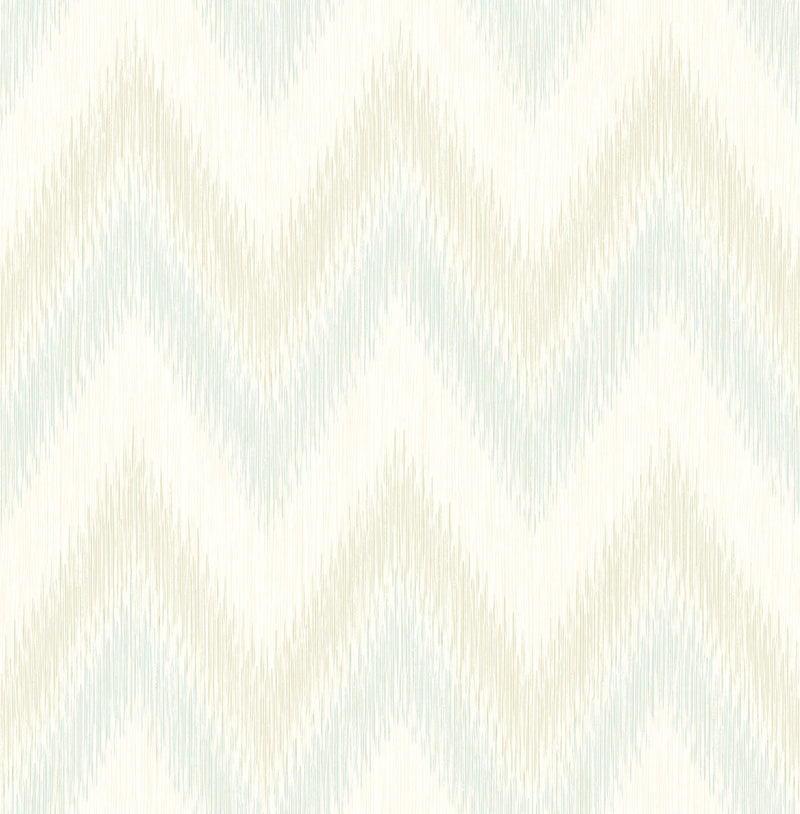 media image for sample regent flamestitch stringcloth wallpaper in sea glass and eggshell from the luxe retreat collection by seabrook wallcoverings 1 239