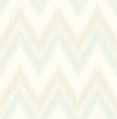 product image for Regent Flamestitch Stringcloth Wallpaper in Sea Glass and Eggshell from the Luxe Retreat Collection by Seabrook Wallcoverings 89