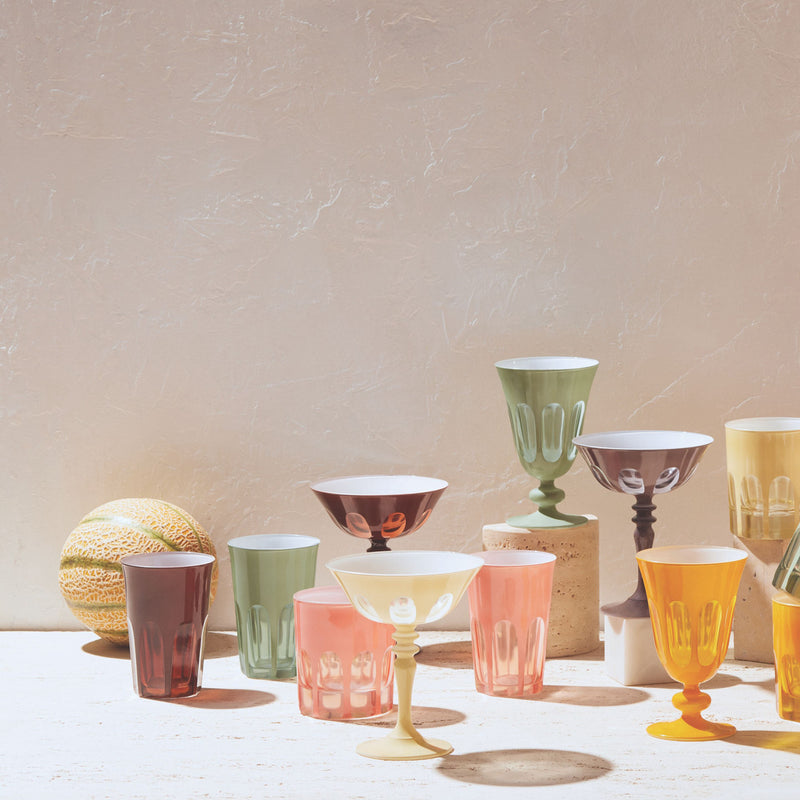 media image for rialto coupe glassware in various colors by sir madam 17 245