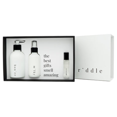 product image for the layering gift set in various scents by riddle oil 1 20