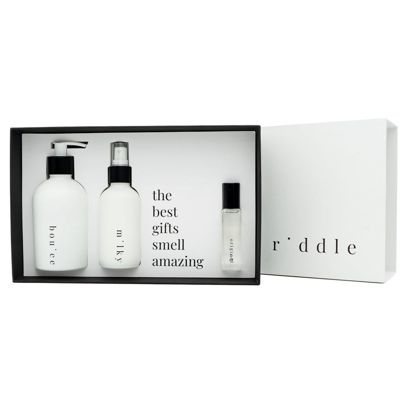 media image for the layering gift set in various scents by riddle oil 1 272