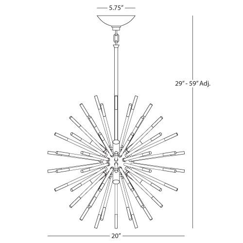 media image for Andromeda Small Pendant by Robert Abbey 284