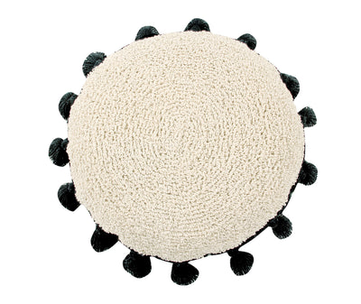 product image for circle cushion in black design by lorena canals 1 70