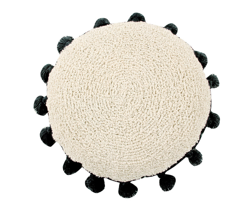 media image for circle cushion in black design by lorena canals 1 282