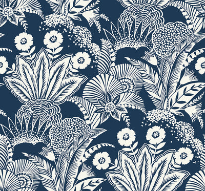 product image of Suvi Palm Grove Wallpaper in Nautical Blue 571