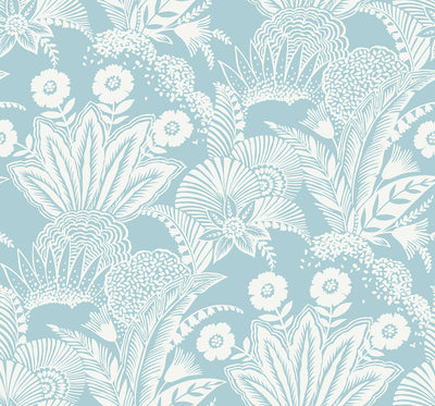 product image for Suvi Palm Grove Wallpaper in Sky Blue 33