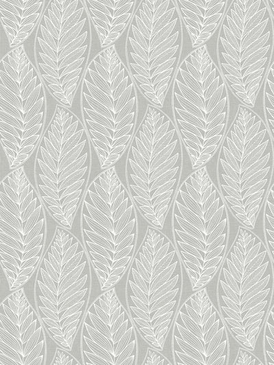 product image for Kira Leaf Husk Wallpaper in Harbor Grey 7