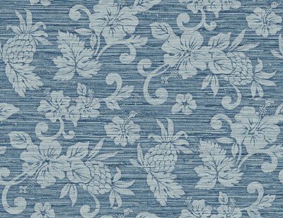 product image of Juno Island Floral Wallpaper in Bay Blue 536