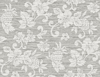 product image of Juno Island Floral Wallpaper in Half Moon Grey 527