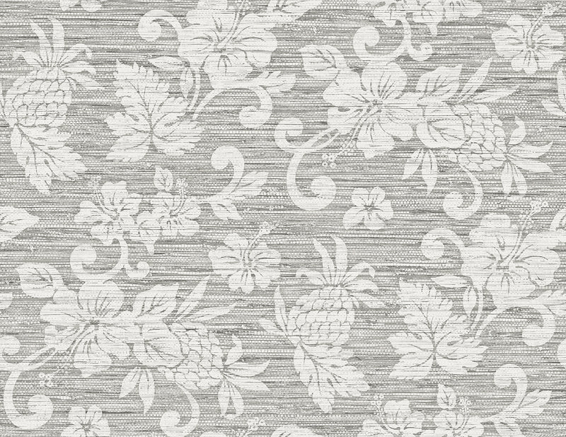 media image for Juno Island Floral Wallpaper in Half Moon Grey 293