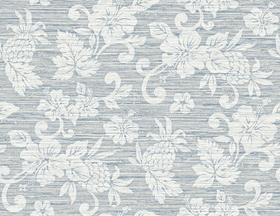 product image for Juno Island Floral Wallpaper in Fantasy Blue 92