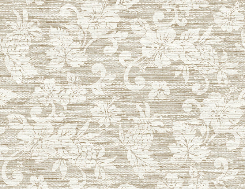 media image for Juno Island Floral Wallpaper in Balanced Beige 218