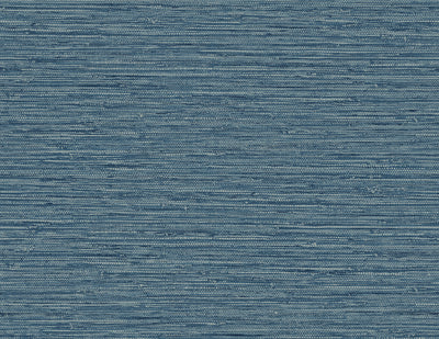 product image of Isla Faux Jute Wallpaper in Bay Blue 551