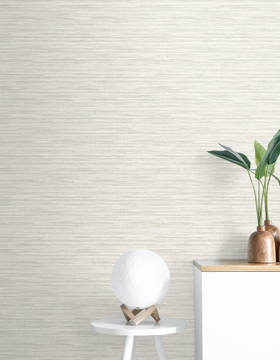 product image for Skye Wave Stringcloth Wallpaper in Barley White 65