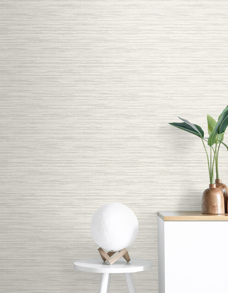 media image for Skye Wave Stringcloth Wallpaper in Barley White 296