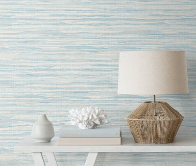 product image for Skye Wave Stringcloth Wallpaper in Morning Surf 36